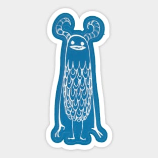 Concrete Genie Blue Monster Sticker